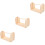 3Pièces Support Bois Beige Pour Fil Manuel Rangement DIY 7
