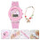 5Ensembles Enfants Ajustables Silicone Rose Motif 9
