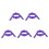 5Pièces Support Flèches Violet Pet Stable Ajustable Portable Pour Tir 6