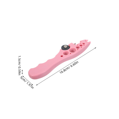 1Set Compact Pink Plastic Ampoule Bottle Opener Tool for Easy Opening 1
