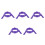 5Pièces Support Flèches Violet Pet Stable Ajustable Portable Pour Tir 8