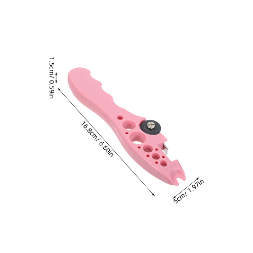1Set Compact Pink Plastic Ampoule Bottle Opener Tool for Easy Opening 2