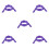 5Pièces Support Flèches Violet Pet Stable Ajustable Portable Pour Tir 9
