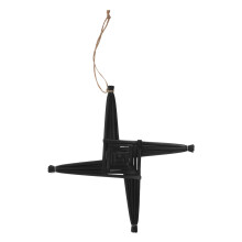 Brigid's Cross Zwart Handgemaakt Iers Wandornament