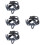4Pièces Accessoires Casque Doublure Plastique Éponge Multi 9