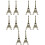 10Pièces Tour Eiffel Zinc Café Décoration Intérieur 9