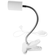 4Pcs Portable Clip Desk Lamp Holder White Adjustable Light Socket