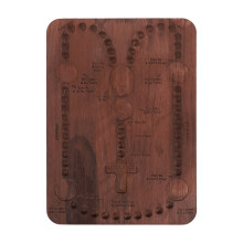 Khaki Wooden Catholic Faith Learning Toy Rosary Educational Board