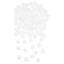 500Pcs White Plastic Furniture Screw Hole Covers Snap-in End Caps