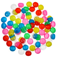 400Pcs Plastic Fillable Round Boxes for Candy Storage and Party Favors