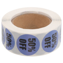 Sky-Blue Stickers for Supermarket Price Tag