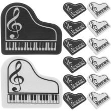 100Pcs Mini Cute Tpr Erasers Piano Shape for Classroom Homework