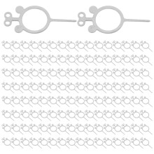 400Pcs Stainless Steel Sim Ejector Tool Silver Phone Card Removal Pins