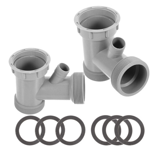 10Pcs Kitchen Sink Drain Pipe with V Bend Joint and Washer Set