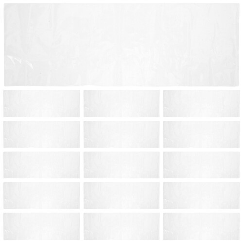 50Pcs PVC Heat Shrink Remote Covers Silver Dustproof Protective Sleeve