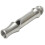 2Pcs Portable Metal Whistle Silver Emergency Survival Referee Keychain 1