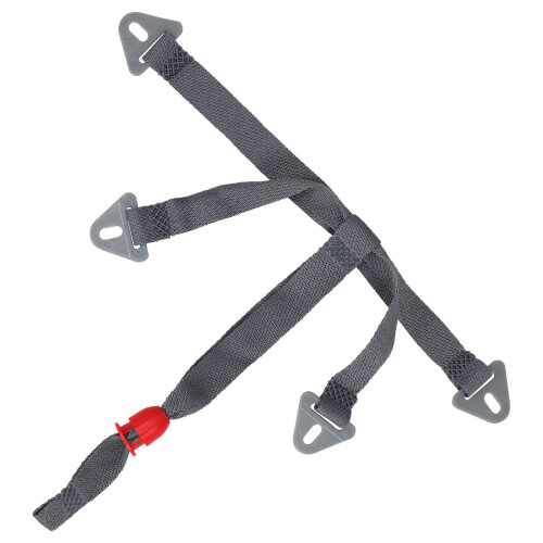 3Pièces Cordon De Menton Réglable Pour Casque Gris Plastique Résistant 2