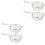 4Pièces Panier Friture Acier Pliable Argenté 5