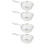 4Pièces Panier Friture Acier Pliable Argenté 7