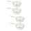 4Pièces Panier Friture Acier Pliable Argenté 9