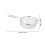 4Pièces Panier Friture Acier Pliable Argenté 10