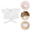 2Pièces Tenue Peluche Ours Blanche Robe Douce Pour Et Doudou 11