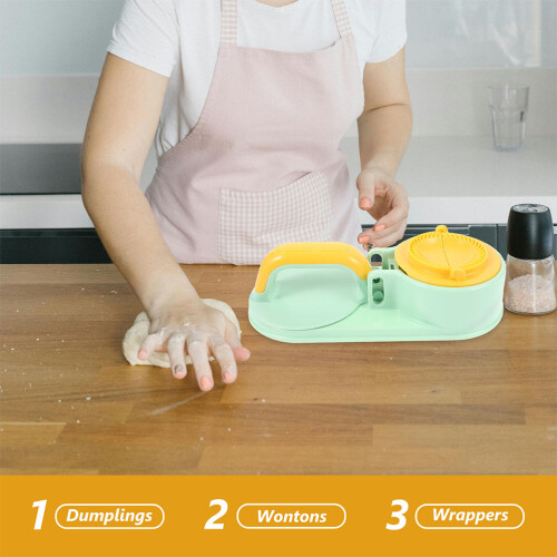 2Sets Plastic Dumpling Skin Press Maker Portable Kitchen Dough Presser 2