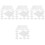 4Ensembles Kit De À Fleurs Pour DIY Carte Scrapbooking 5