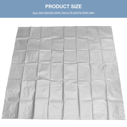 Bâche Imperméable Argentée Protection Extérieure Polyvalente 2