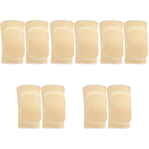 5Paires Protège Genoux Élastique Khaki Soutien Portable Multi-Usage 2