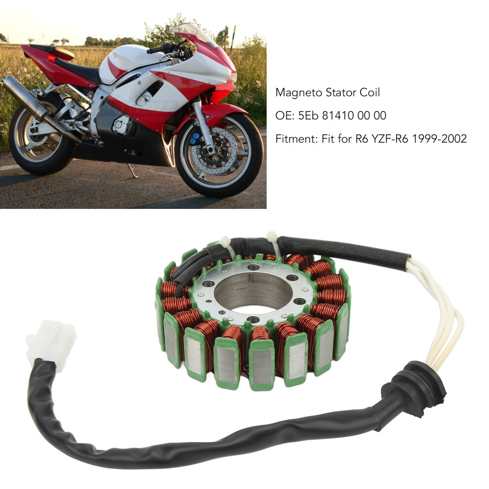 Magneto Stator Coil Copper 5Eb 81410 00 For Yzf-R6 7444352888474