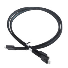 SFF 8611 8i to 2x 4i SAS 3.0 Cable 0.5m