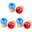 6Pièces Kaléidoscope Bois Durable Champignon Pour Enfants 2