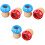 6Pièces Kaléidoscope Bois Durable Champignon Pour Enfants 3