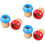 6Pièces Kaléidoscope Bois Durable Champignon Pour Enfants 6