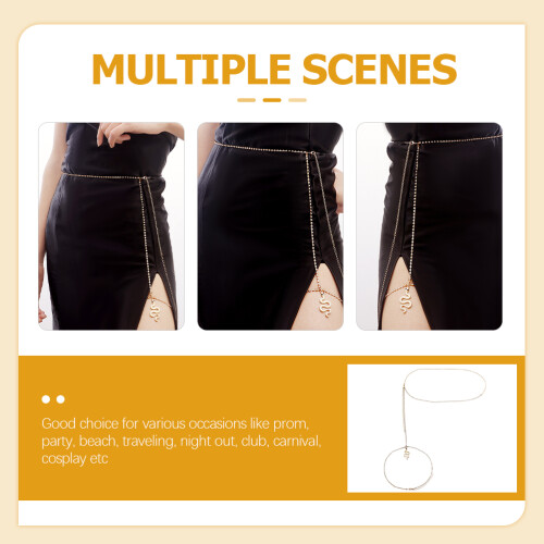 Chaînes Or Décor Chic Jambes Cuisses 2