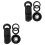 2Ensembles Accessoires Objectifs Grand Angle Noir Pour Téléphone 5