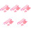 5Ensembles Applicateurs Velours Rose Pour Lotion Usage Domestique 3
