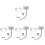 4Ensembles Accessoires Souris Cosplay Oreilles Queue Portable 4