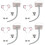 4Ensembles Accessoires Souris Cosplay Oreilles Queue Portable 7