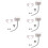 4Ensembles Accessoires Souris Cosplay Oreilles Queue Portable 8