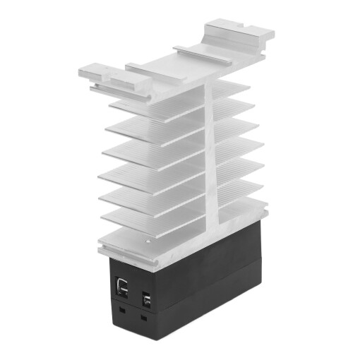 Compact Design Aluminum Heatsink For Solid State Relay, Cooling Base With Easy Installation Flame Retardant Shell And Rust Resistant Plate For