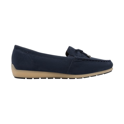 Mocassins de Couro Tamaris - Suede Marinho 1