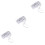 3Rolls Artificial Vine Silver Hanging Leaves for Home Wedding Decor 5