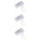 3Rolls Artificial Vine Silver Hanging Leaves for Home Wedding Decor 8