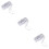 3Rolls Artificial Vine Silver Hanging Leaves for Home Wedding Decor 9