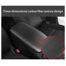 5X Capa de Apoio de BraçO de Couro para Console Central de Fibra de Carbono de Carro para CX-30 CX30 2020 Estilo de Carro