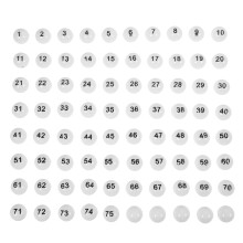 2Sets Plastic Nummeren Ballen 1-75 Voor Prijs Trekken En Loterij