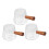 9Pièces Mini Verre Transparent Manche Bois Pour Espresso 2