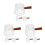 9Pièces Mini Verre Transparent Manche Bois Pour Espresso 4